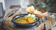 Warzywne curry z zielonej soczewicy